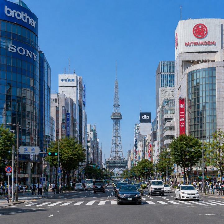 名古屋・栄の街並み