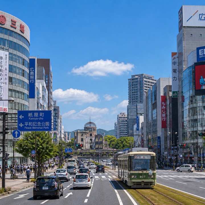 広島市中区の街並み