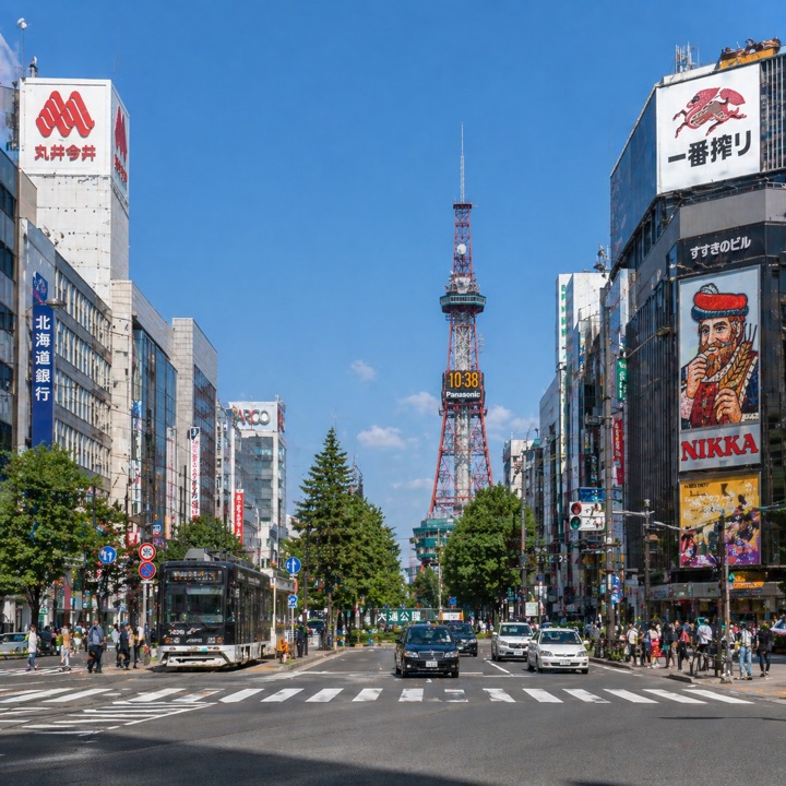 札幌市中央区の街並み