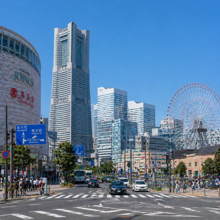 横浜・みなとみらいの街並み