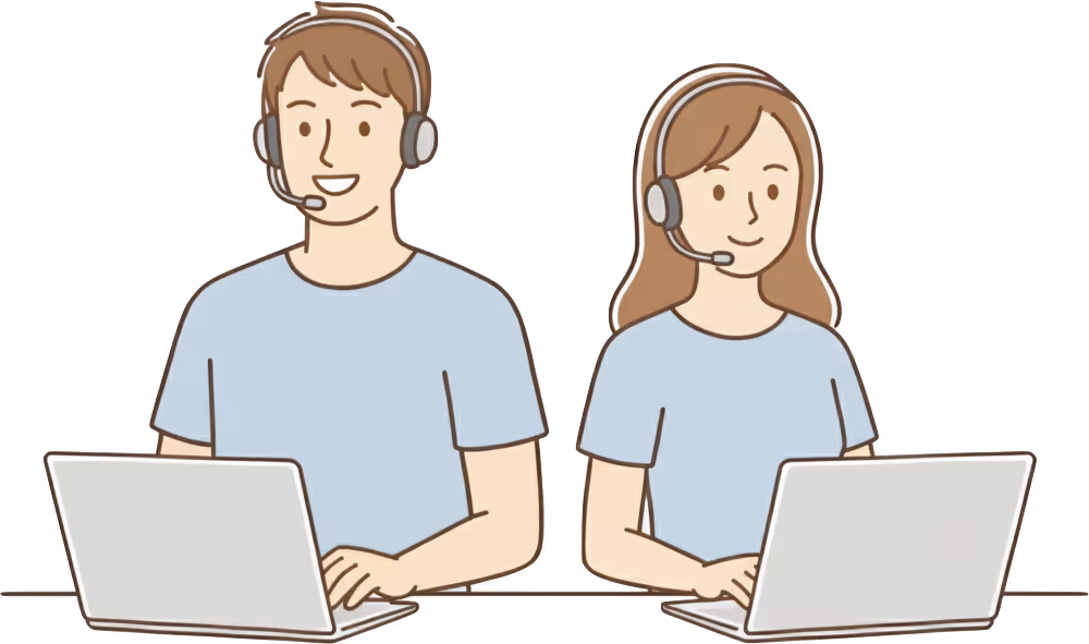 サポートスタッフのイラスト